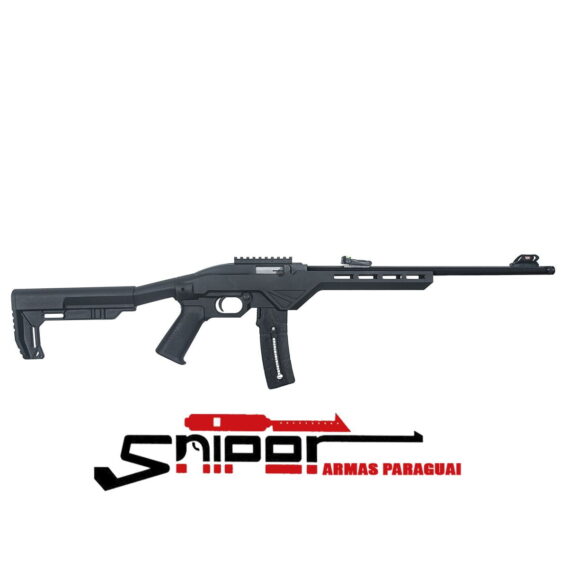 rifes 22 paraguai Rifle CBC 22 Tactical Semiautomatico - Coronha Tática - 25 Tiros